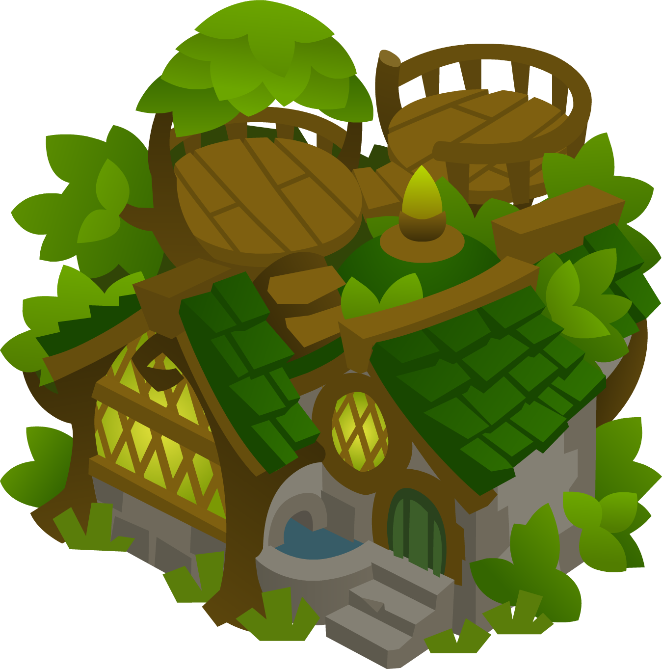 Cosmo's Tree House Icon - Cosmo's Tree House Den (1349x1363), Png Download