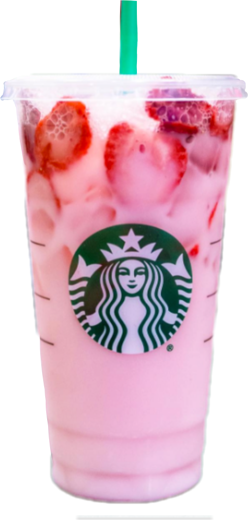 Picture Freeuse Pink Drink Report Abuse - Strawberry Acai Starbucks Drinks (500x1045), Png Download