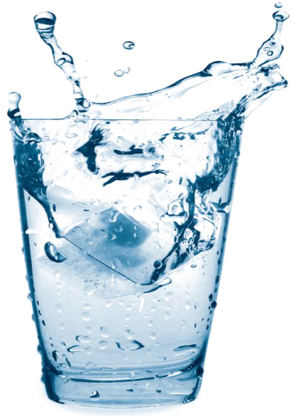 Water Glass Splash Png Transparent Image - Ice Cold Glass Of Water (600x600), Png Download