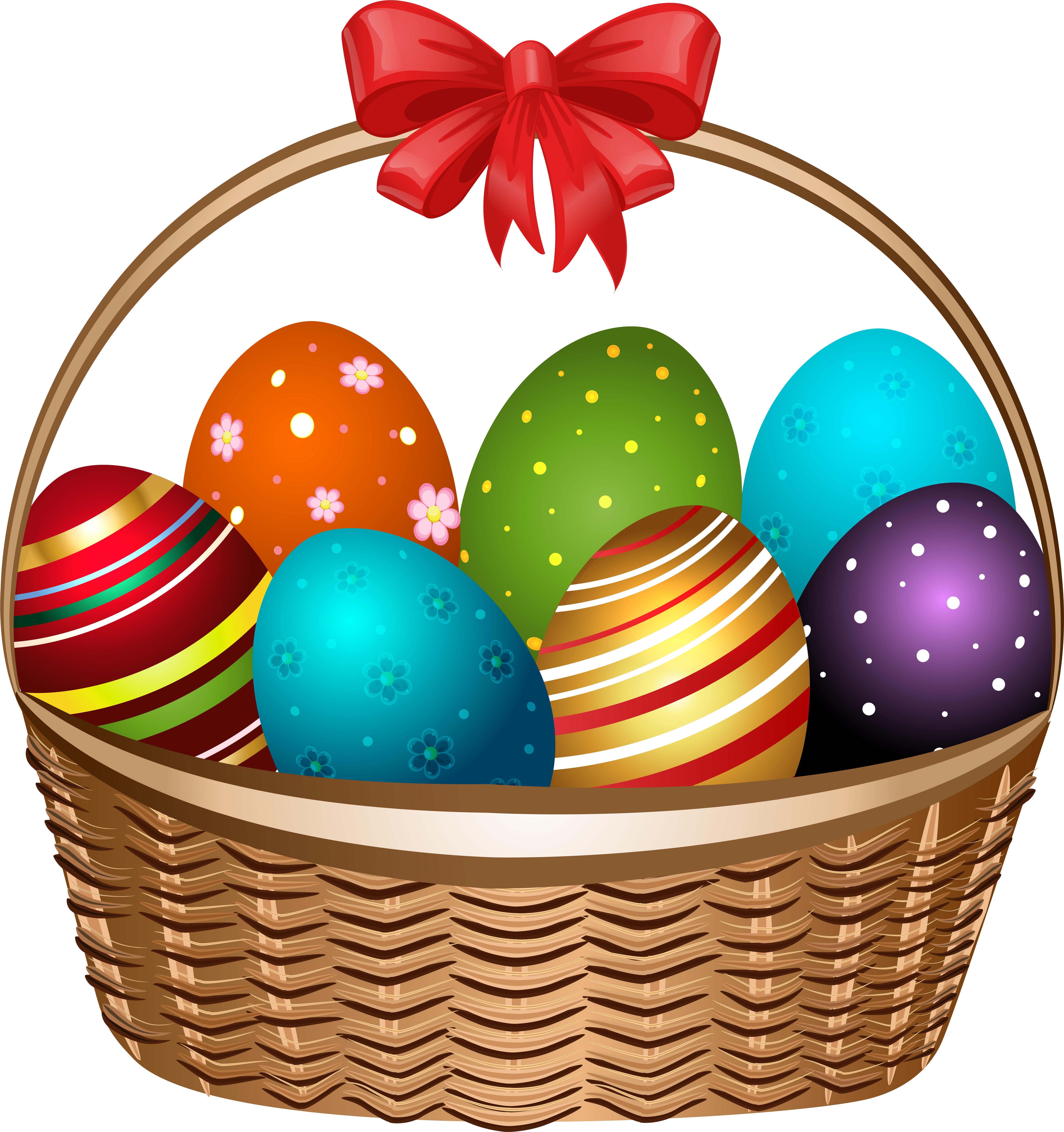 Easter Png Clip Art Image Gallery Yopriceville - Easter Basket Transparent Background (5931x6213), Png Download