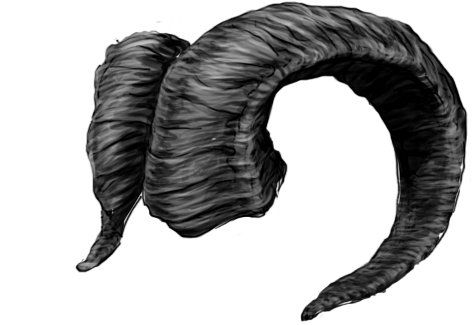 Horns Demonic Goat Animal Demon Cool Grey Effects Makeu - Demonic Horns (790x552), Png Download