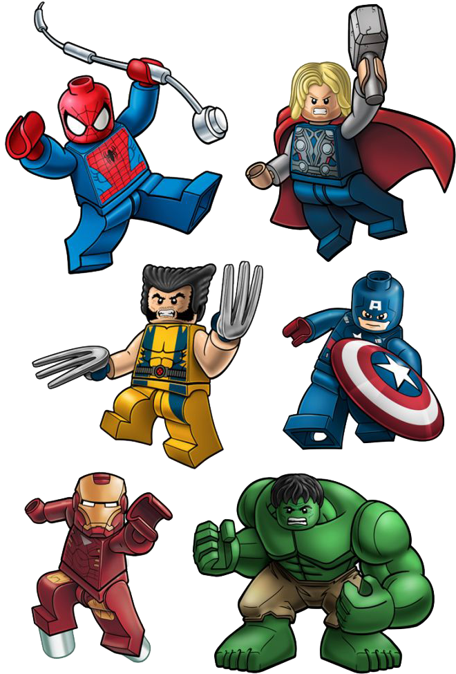Say Hello - Lego Superhero Clipart (666x1023), Png Download