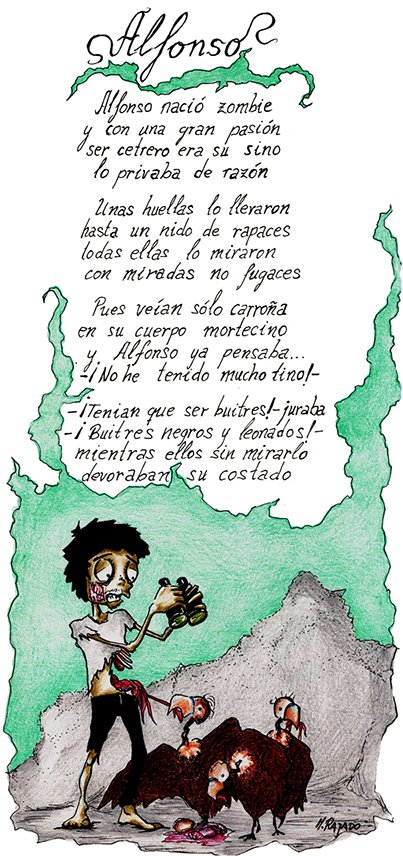 "alfonso Was A Zombie - Illustration (600x887), Png Download