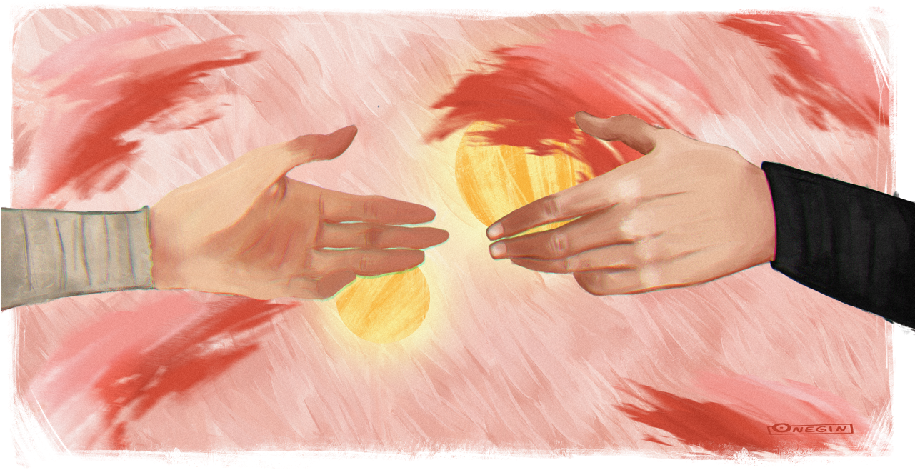 It's All About The Hand - Painting (1280x673), Png Download