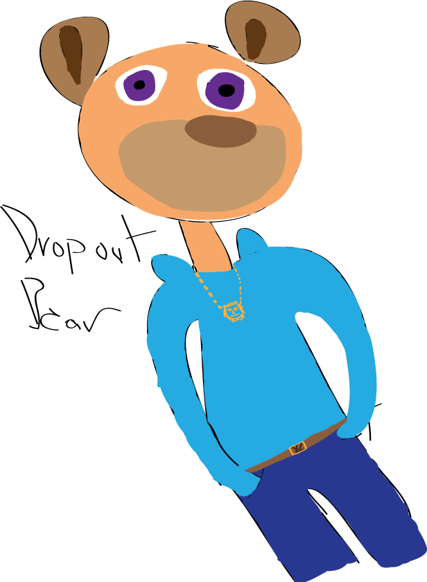 Kanye West Bear Png - Drawing (616x840), Png Download