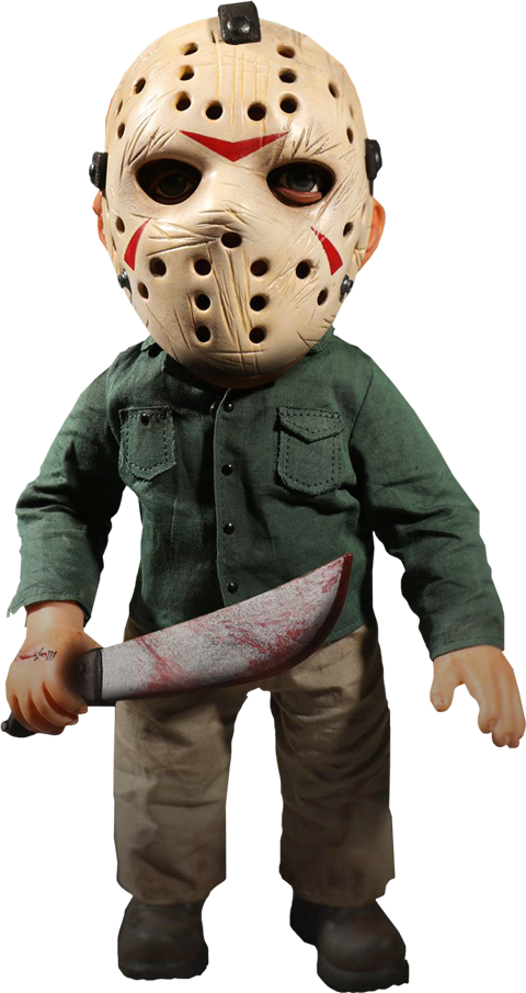 Friday The 13th Collectible Figure Mega Jason With - Friday The 13th Doll (480x905), Png Download