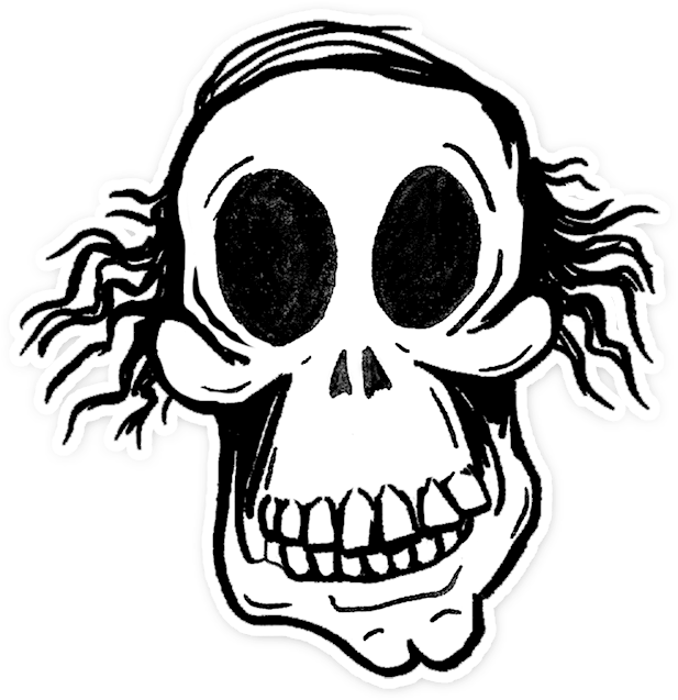 Screaming Skull Drawing At Getdrawings - Skull (648x648), Png Download