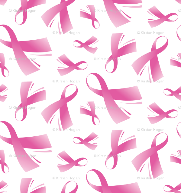 Cancer Ribbon Repeating Transparent (599x637), Png Download