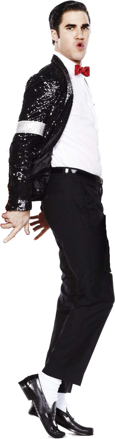 Michael Jackson Blaine - Glee Blaine Michael Jackson (529x1585), Png Download