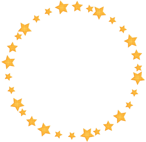 Golden Round Frame Png Pic - Stars In Circle Vector (600x600), Png Download