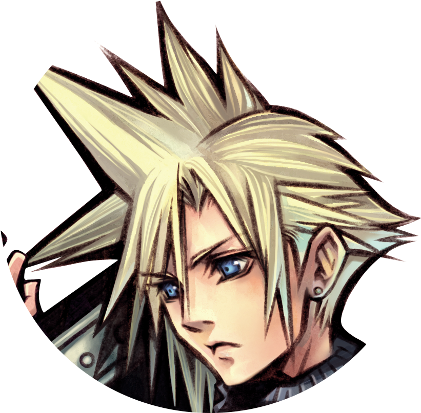 Cloud Strife Circle - Cloud Triple Triad Card (823x817), Png Download