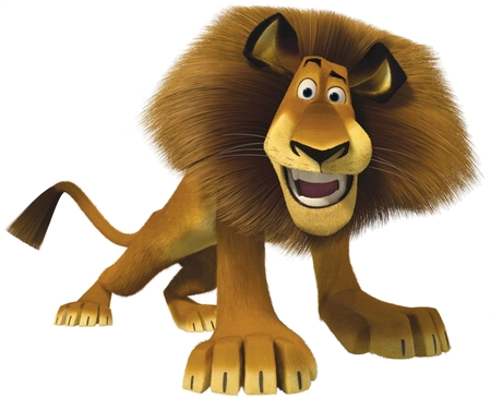 Alex The Lion Png - Alex Lion (450x366), Png Download