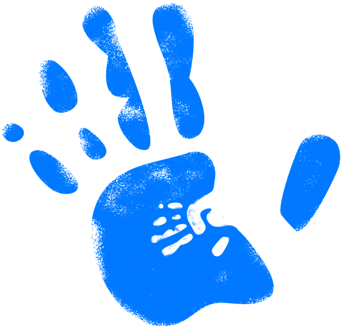 Hand, Reprint, Handprint, In, Finger, Color, Colorful - Hand Slap Clip Art (799x720), Png Download