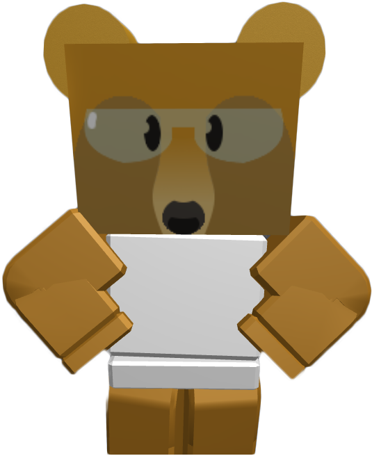 Science - Roblox Bee Swarm Simulator Bear (618x672), Png Download