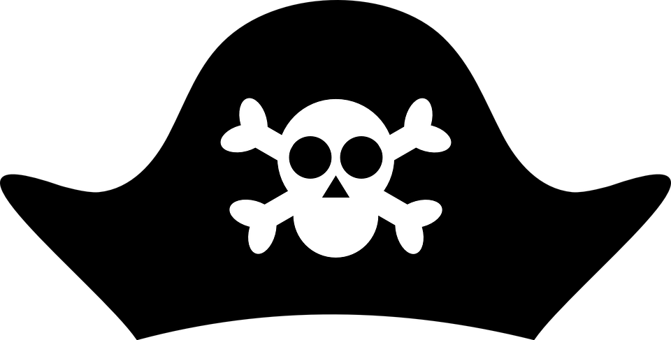 Pirate Hat - Pirate Hat Clipart (600x304), Png Download