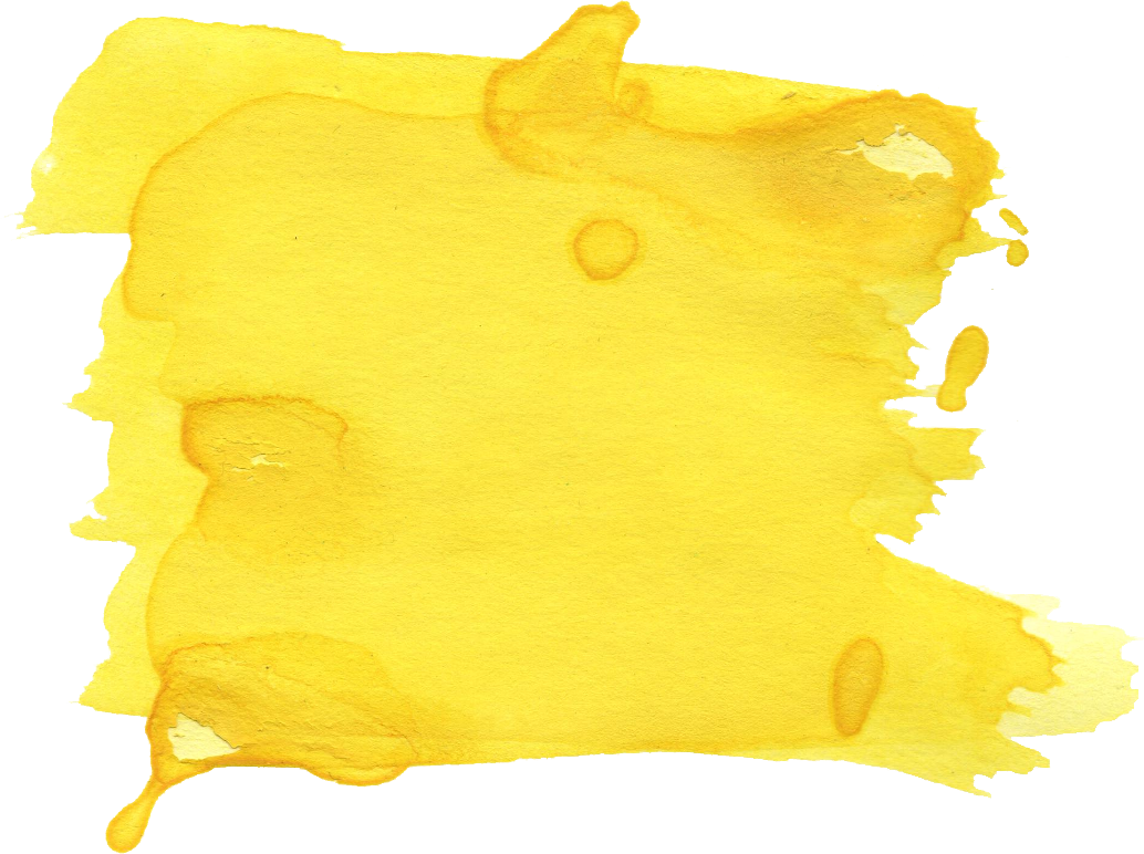 Watercolor Brush Stroke Png Transparent Onlygfx - Yellow Paint Brush Png (1034x772), Png Download