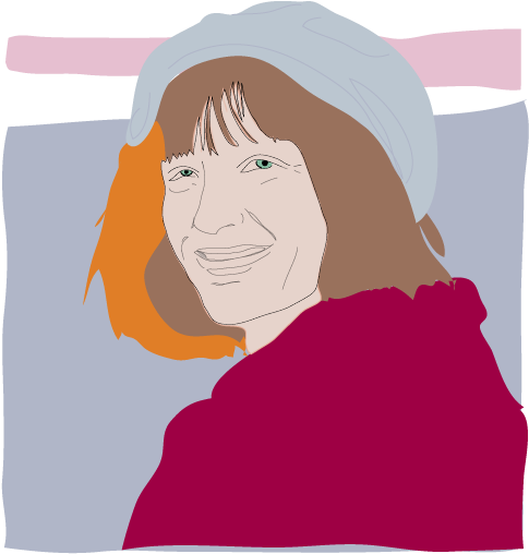 Woman With Hat - Illustration (522x545), Png Download