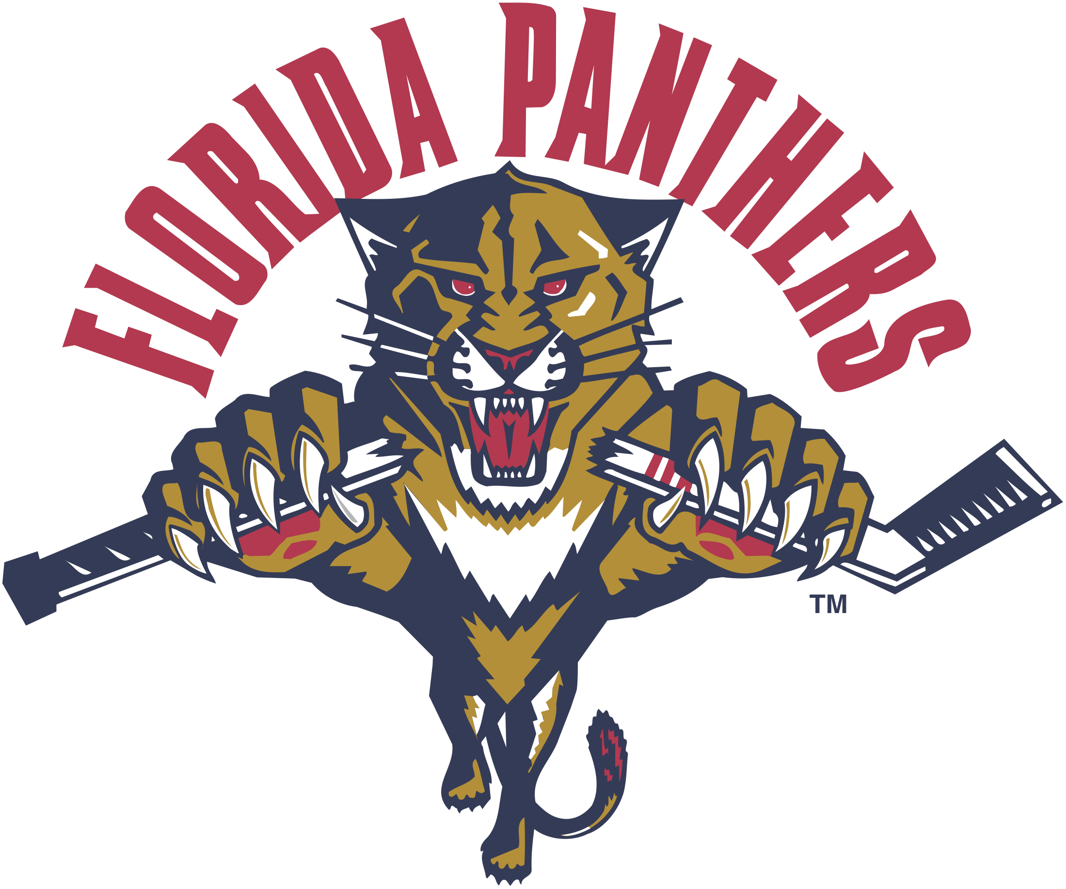 Florida Panthers Logo Png Transparent - Florida Panthers Old Logo (2400x2400), Png Download