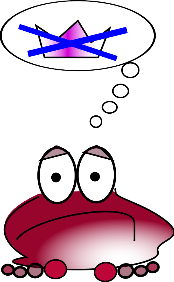 King Crown Clip Art Blue - Frosch Clipart (600x975), Png Download