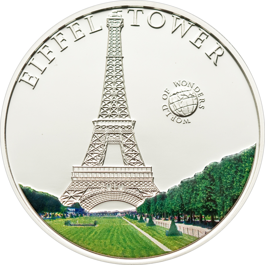 Eiffel Tower - Coin (910x910), Png Download