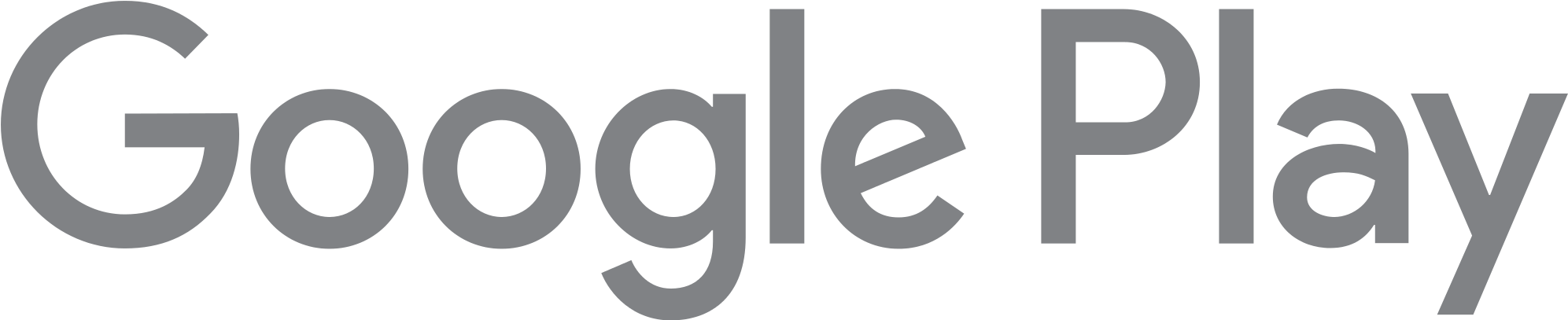 Open - Google Play Logo White (2000x406), Png Download