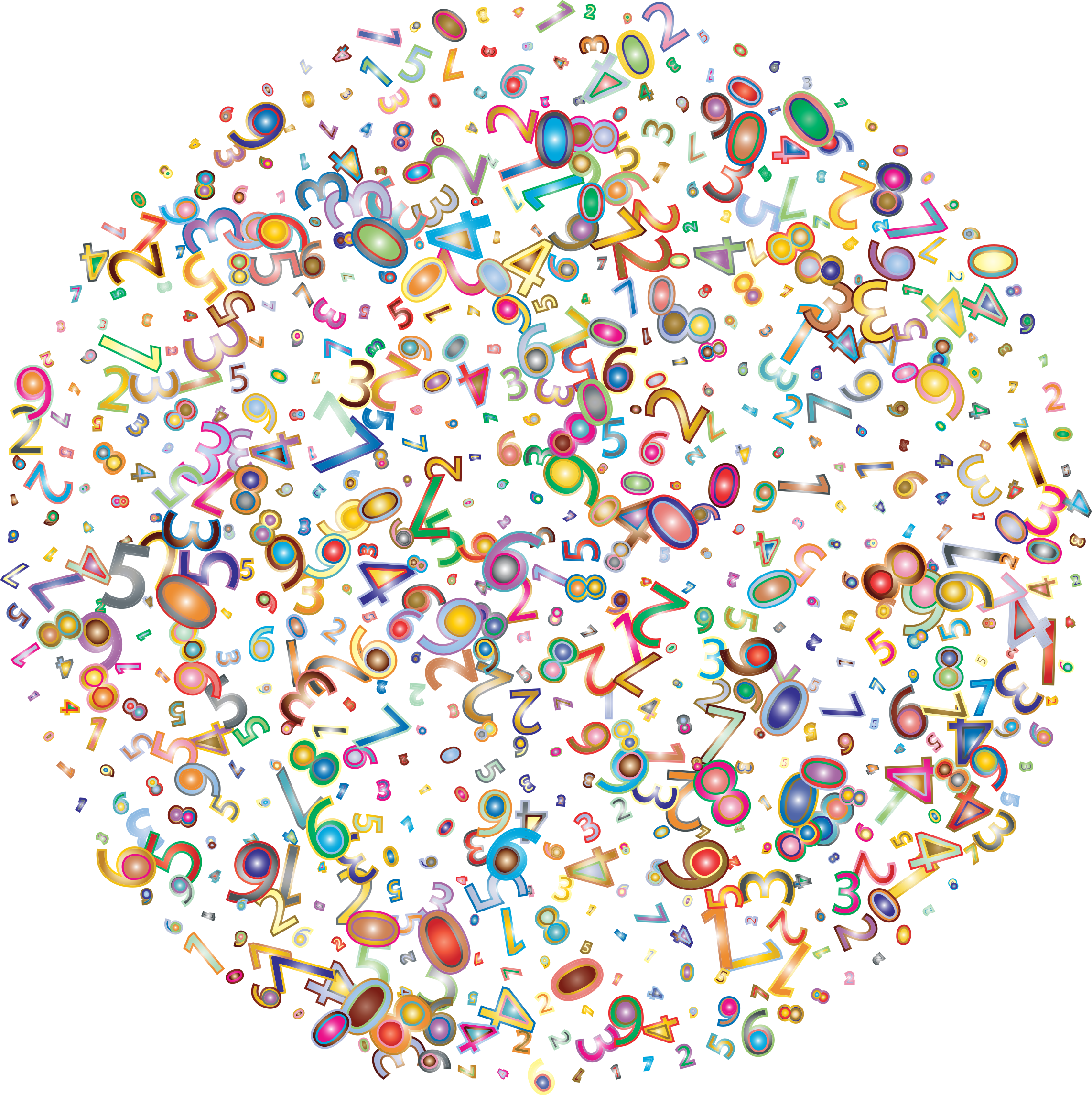 This Free Icons Png Design Of Prismatic Random Numbers (2285x2291), Png Download