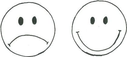 28 Collection Of Smiley Face Drawing Tumblr - Worry (500x545), Png Download