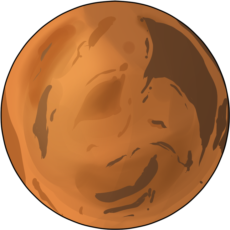 Clip Art Planet Mars Aliens - Mars Clipart (800x800), Png Download