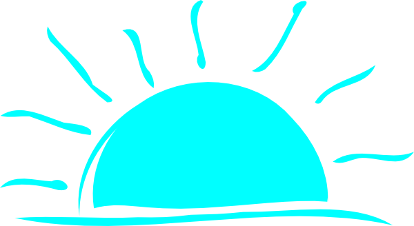 Sunset Sun Clipart, Explore Pictures - Sun Set Clipart Silhouette (600x328), Png Download