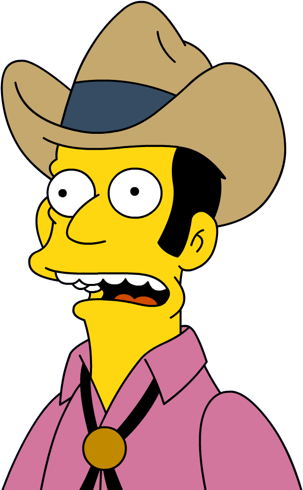 Cowboy Bob2 - Cowboy Bob The Simpsons (1000x1000), Png Download