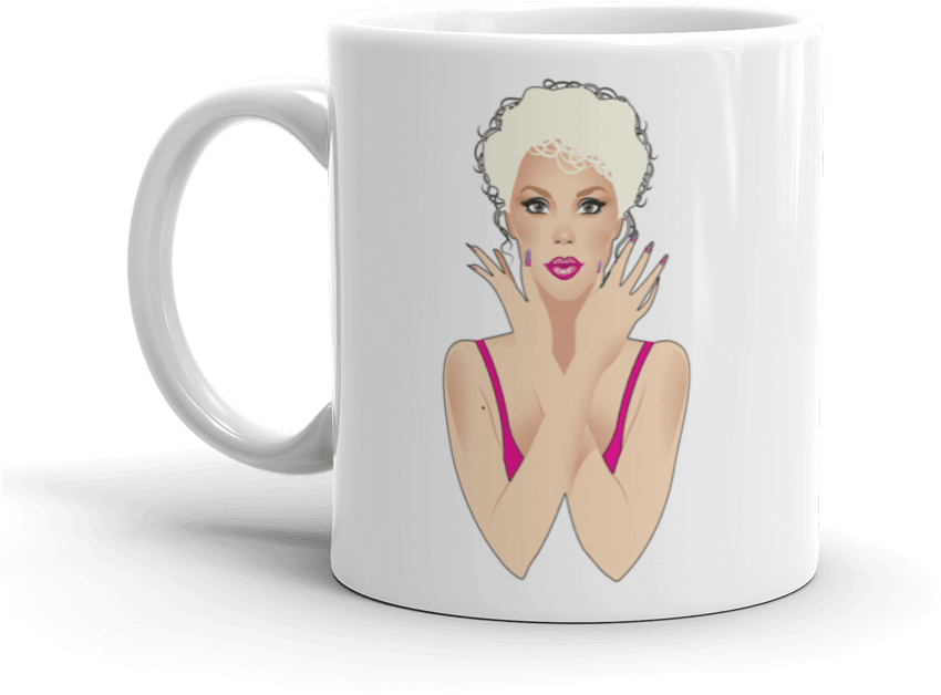 Watercolor Good Morning Lashes Coffee Mug - Mug (500x500), Png Download