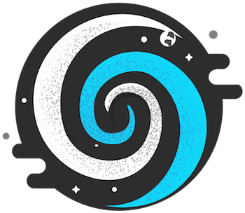 Black Hole Illustration - Emblem (408x408), Png Download
