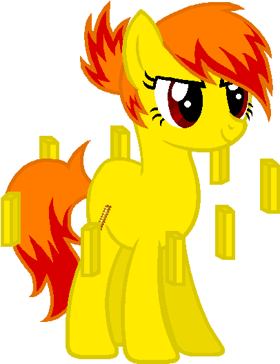 Minecraft Pony - Minecraft Blaze Pony (470x592), Png Download
