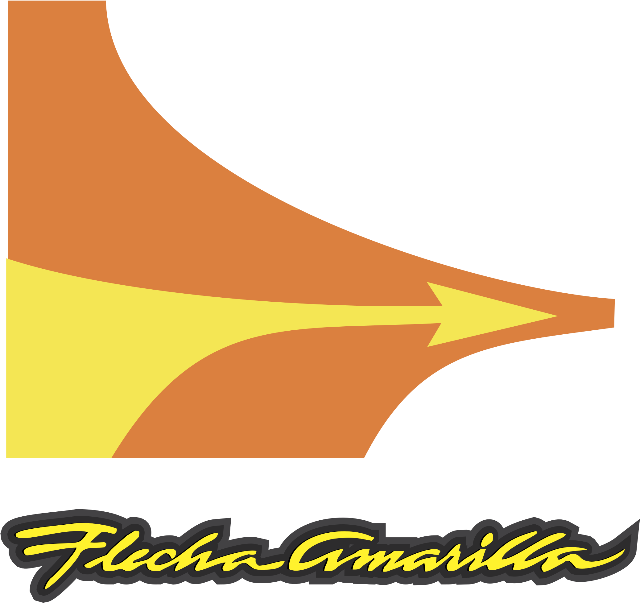 Flecha Amarilla Logo Png Transparent - Flecha Amarilla (2400x2400), Png Download