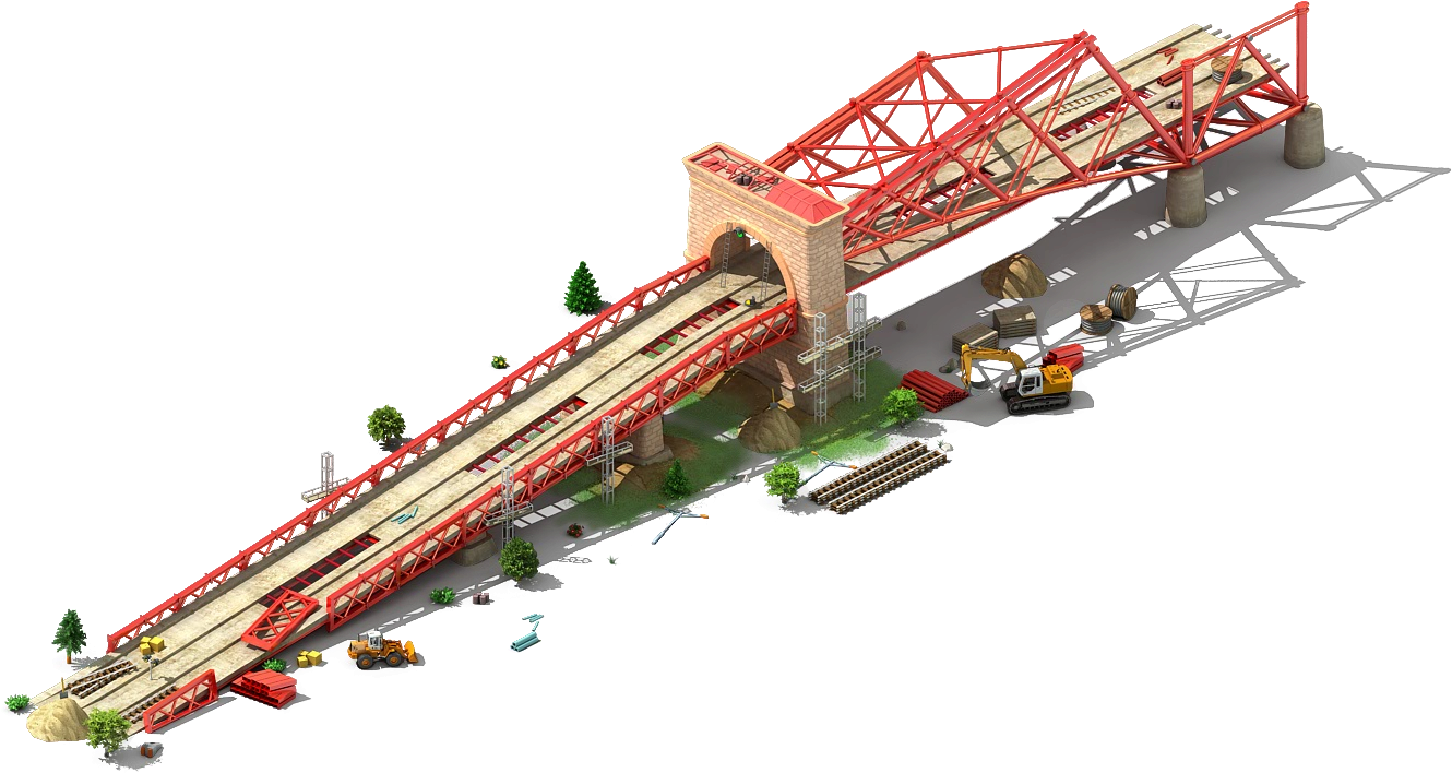 Fort Bridge Construction - Construction (1400x871), Png Download