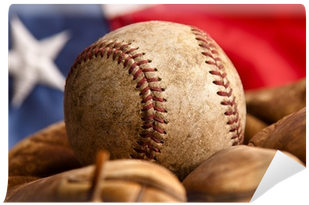 Vintage American Flag Png - Vintage Baseball 2 Pillow Case (400x400), Png Download