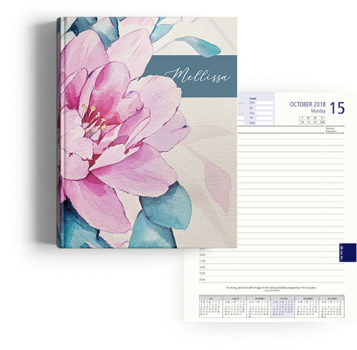 Blooming Diary A4 - Watercolor Painting (500x500), Png Download
