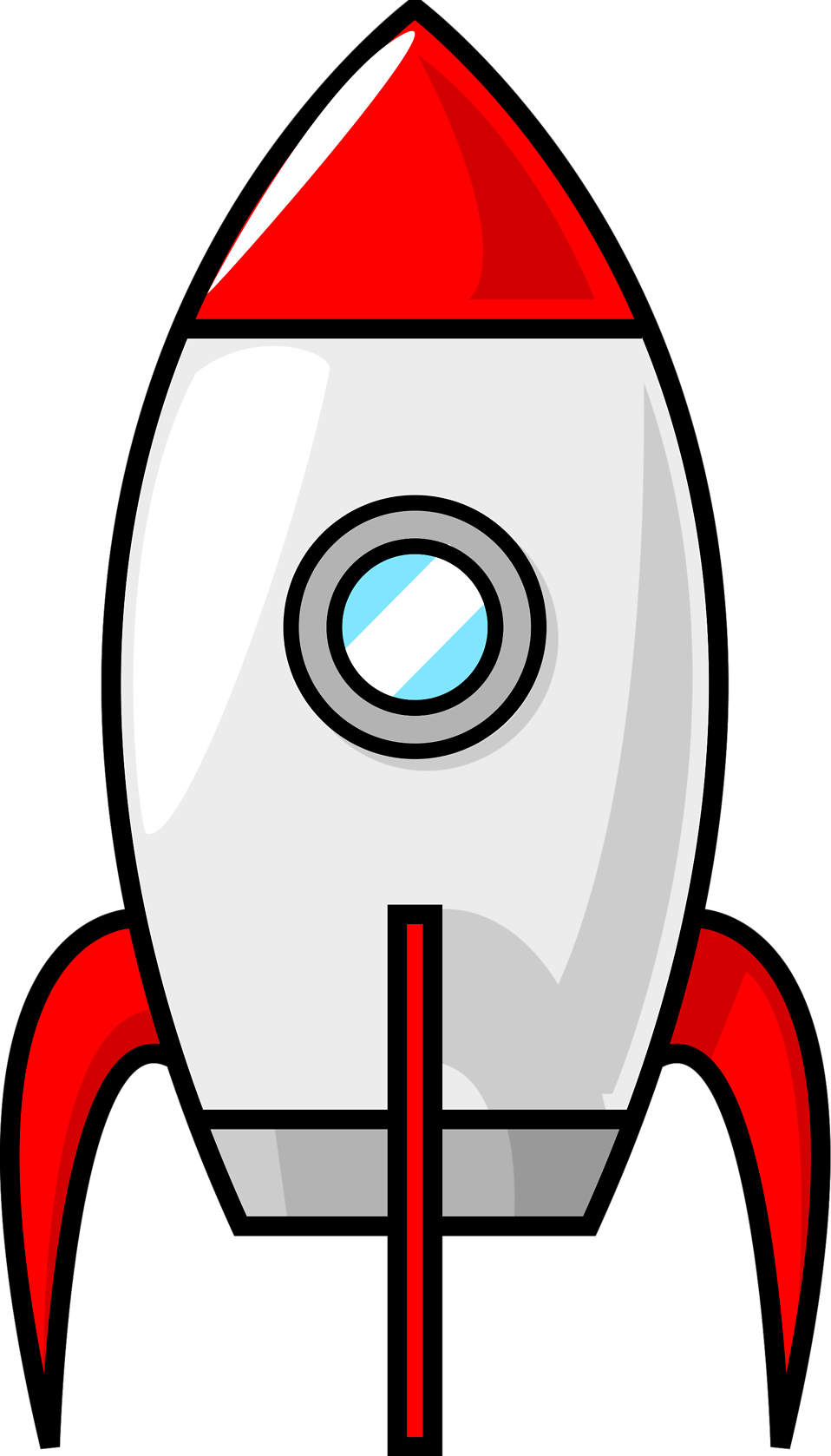 Spaceship Cartoon - Clipart Library - Clipart Rocket (342x598), Png Download