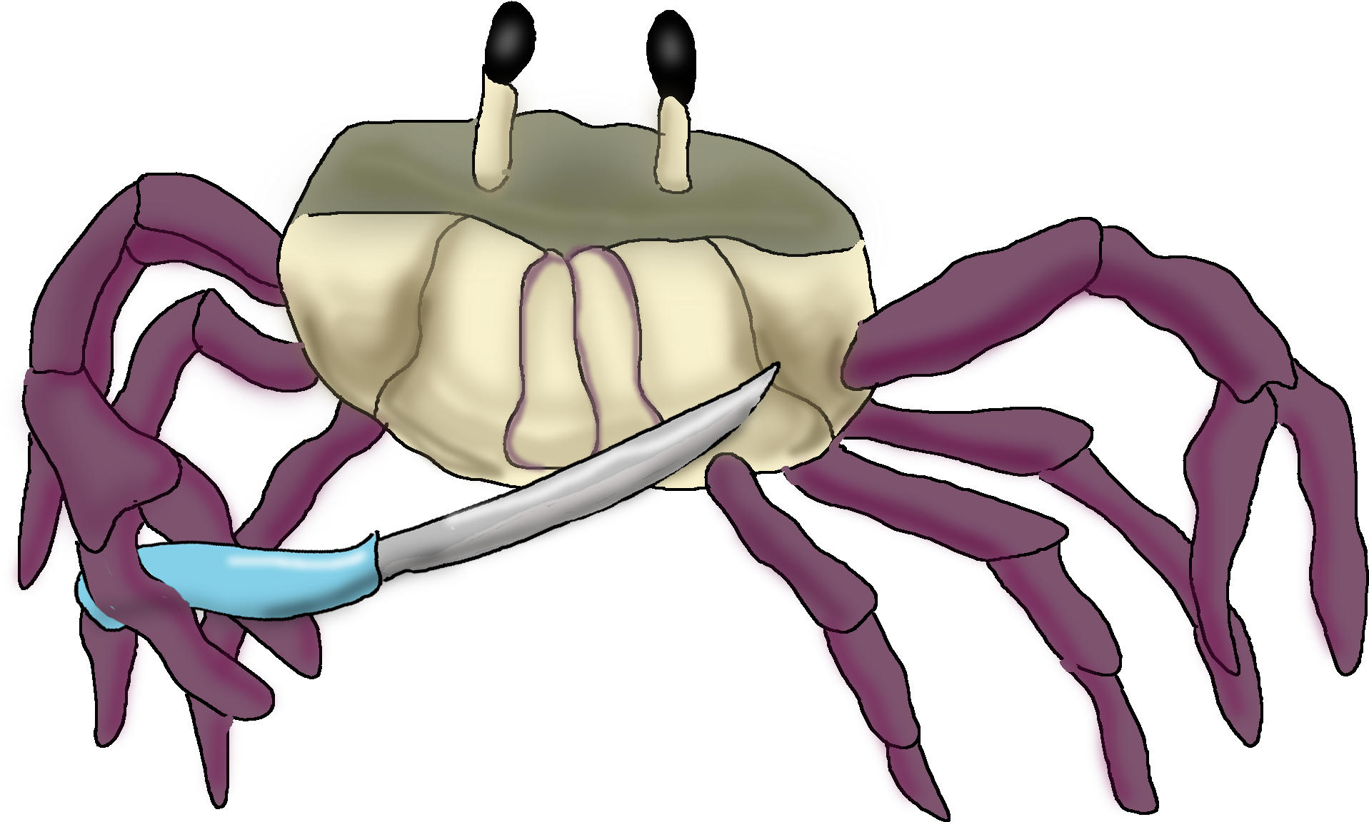 View Samegoogleiqdbsaucenao Crab , - Drawing (2000x1400), Png Download