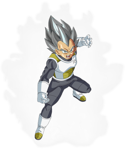 Lord Vegeta Ssj White - Vegeta (420x480), Png Download