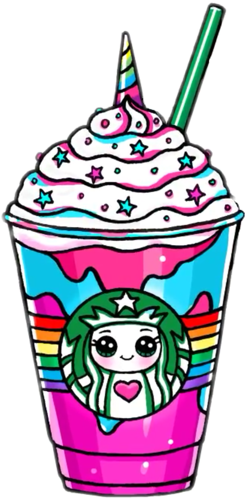 Graphic Freeuse Library Unicorn Starbucks Report Abuse - Starbucks Kawaii (489x996), Png Download