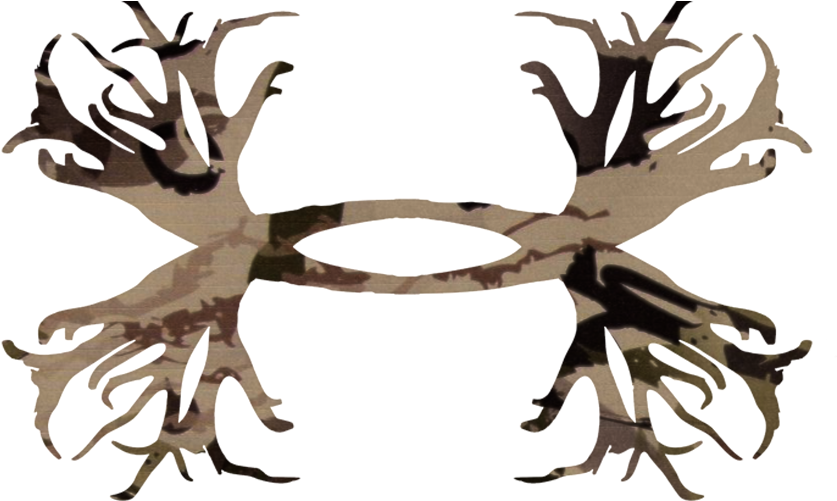 Under Armour Ridge Reaper Logo Antlers - Under Armour Antler Decal (850x500), Png Download
