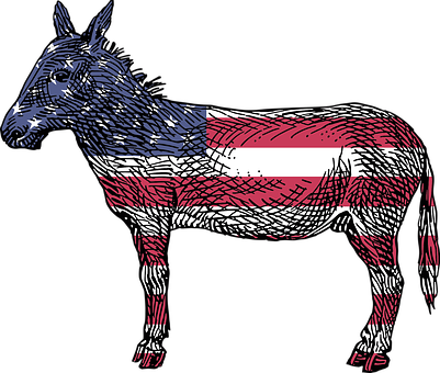 America Democrats Ass Democratic Donkey Fl - Reasons To Vote For A Democrate Book (401x340), Png Download