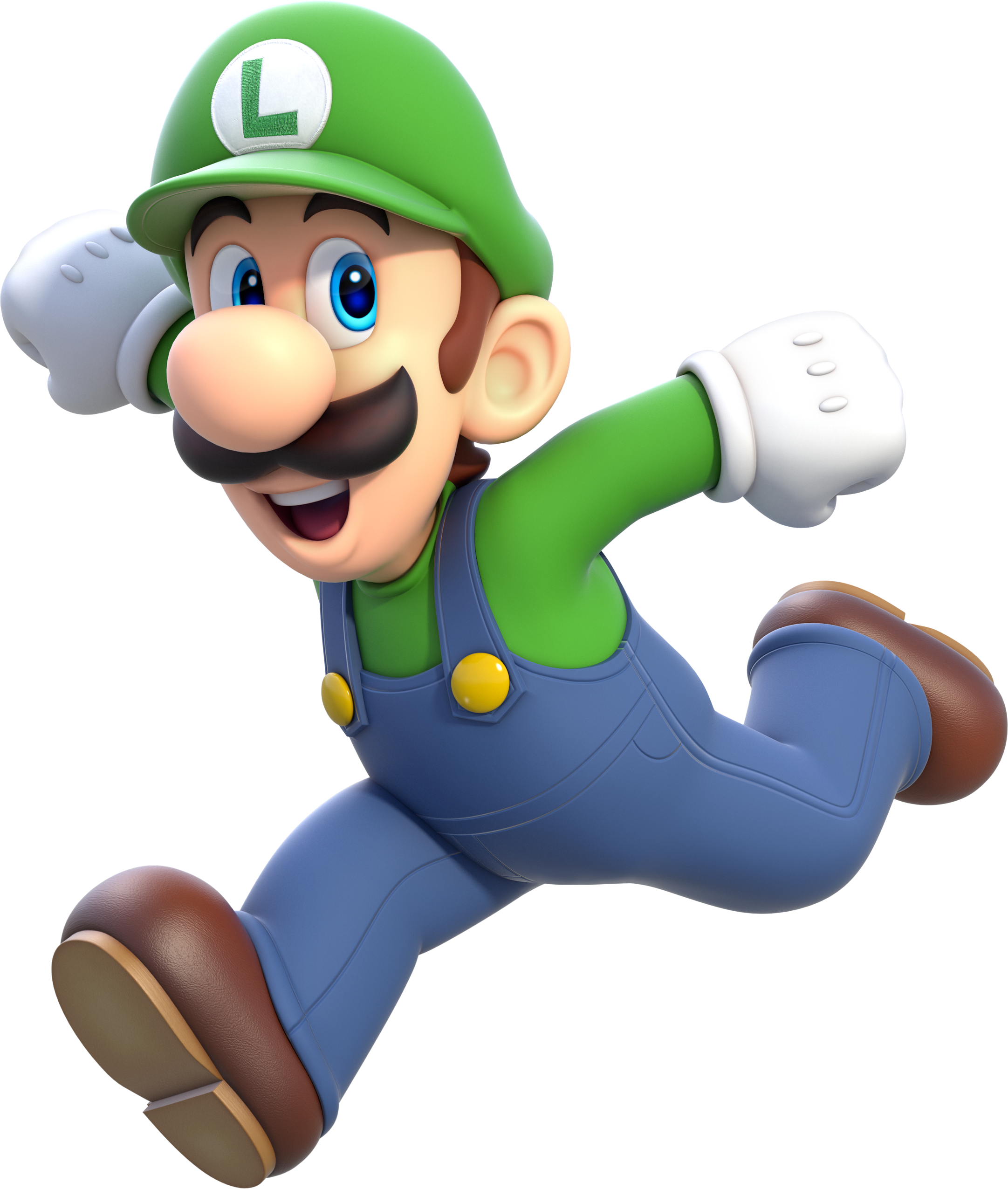 Mario Luigi Png - Luigi Mario 3d World (2163x2551), Png Download