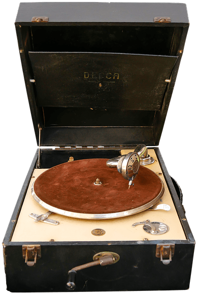 Old Record Player - Old Record Player Png (556x720), Png Download
