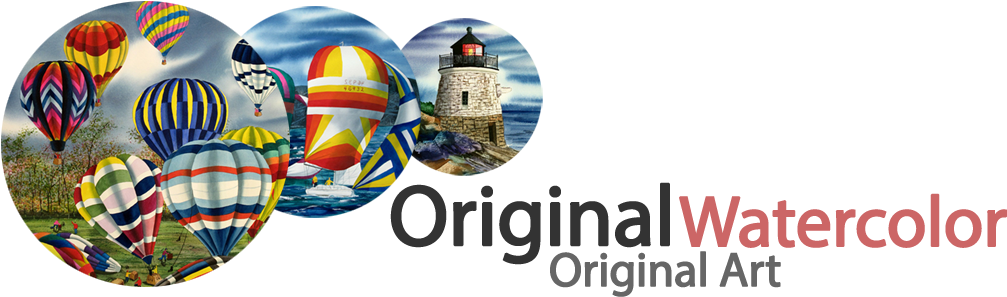 Original Watercolor Paintings - Watercolor Painting (1020x300), Png Download