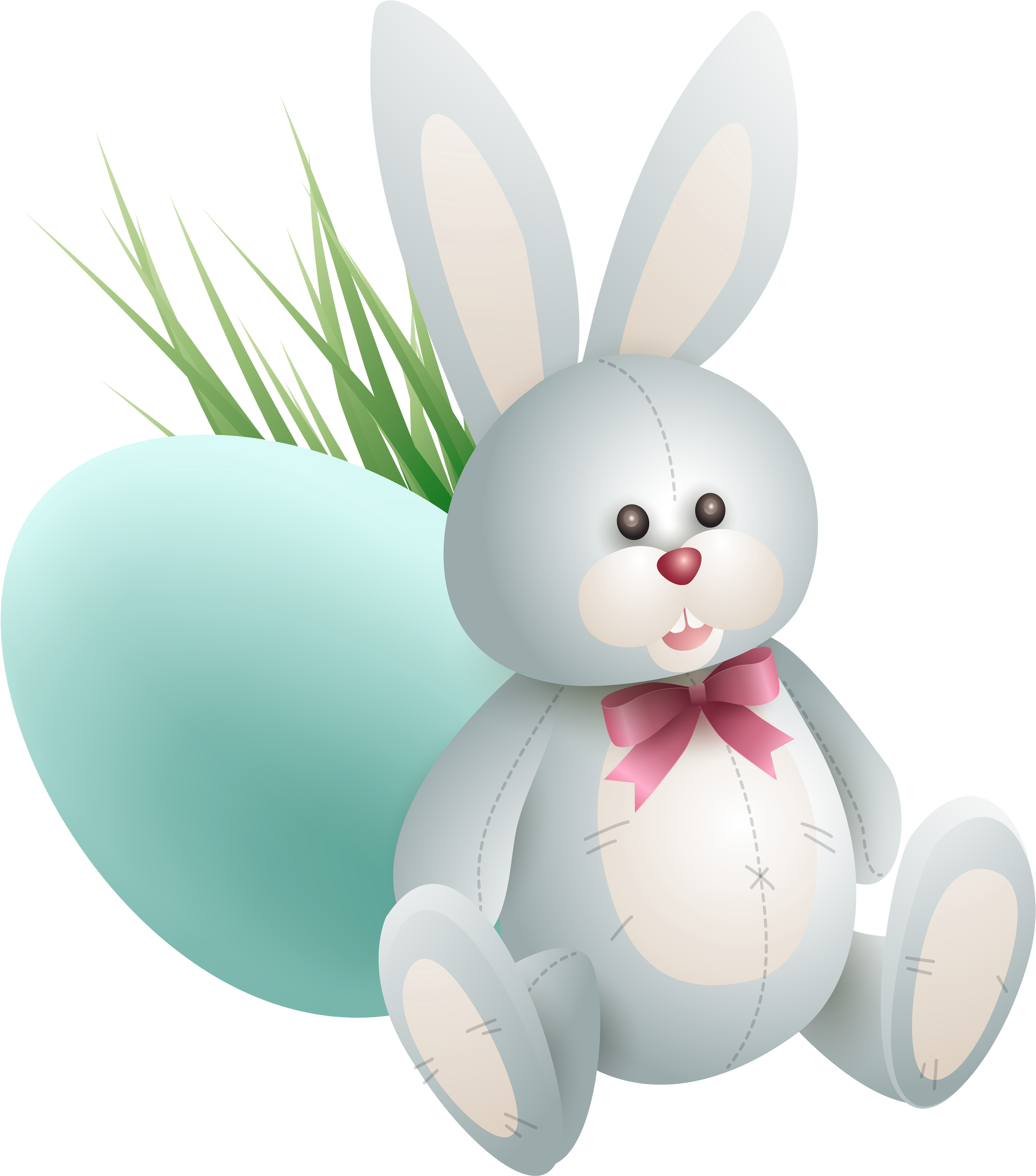 Transparent Easter Bunny With Egg And Png - Transparent Easter Bunny Png (3850x4264), Png Download