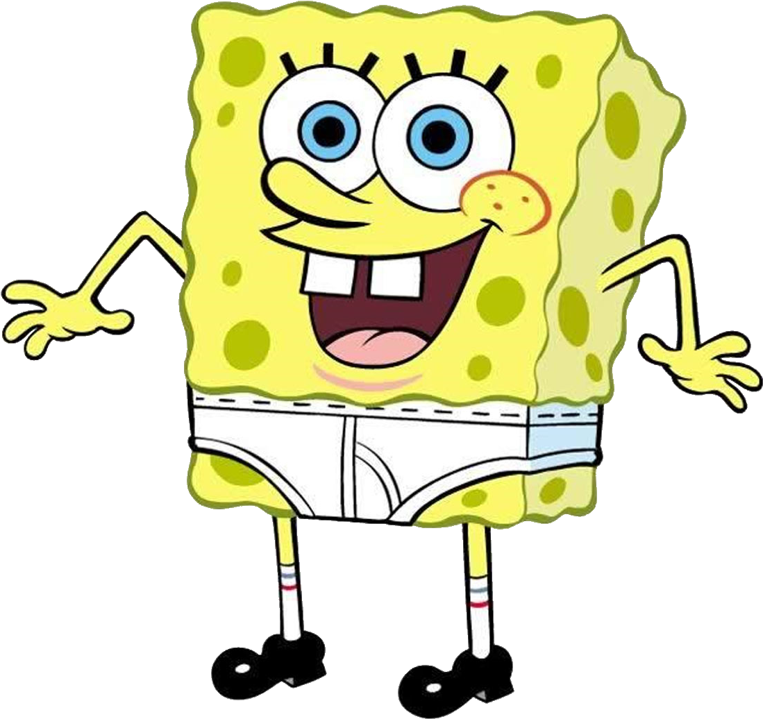 Spongebob Squarepants Png High Quality Image - Spongebob Squarepants In His Underwear (1024x1000), Png Download