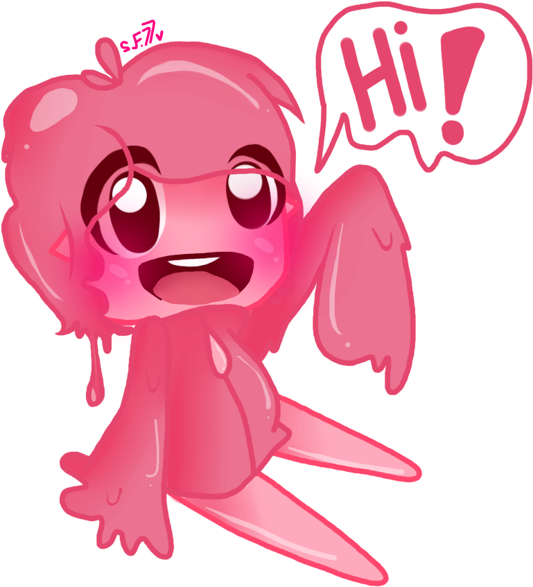 Human Pink Slime From Slime Rancher - Slime Rancher Human (800x900), Png Download