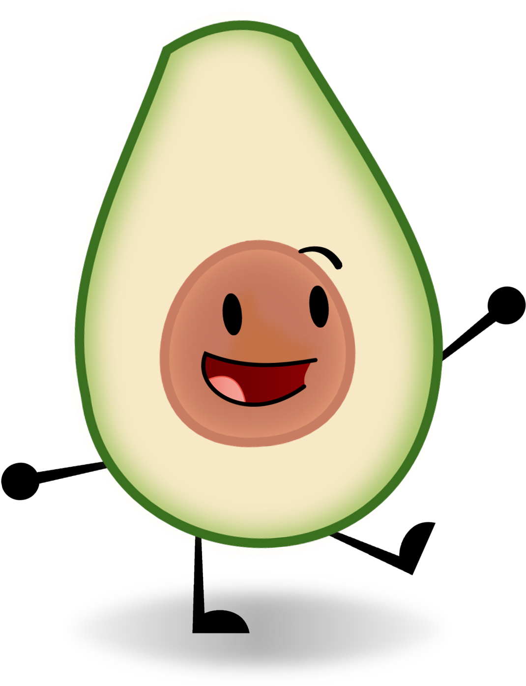 Avocado - Object Show Avocado (1102x1438), Png Download